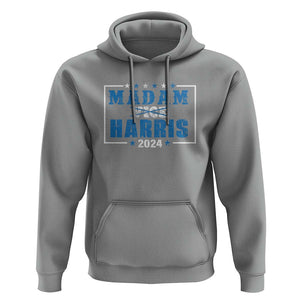 Harris Supporter Hoodie Kamala Madam President 2024 Not Vice TS09 Sport Gray Print Your Wear