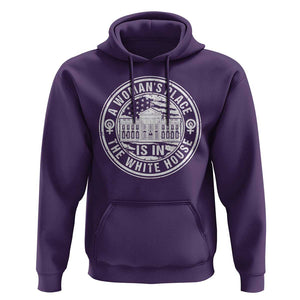 Harris Supporter Hoodie Kamala 2024 A Woman's Place Is In The White House TS09 Purple Print Your Wear