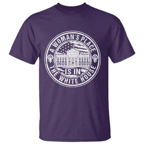 Harris Supporter T Shirt Kamala 2024 A Woman's Place Is In The White House TS09 Purple Print Your Wear