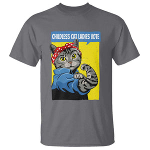 Childless Cat Ladies Vote T Shirt Kamala Supporter TS09 Charcoal Print Your Wear