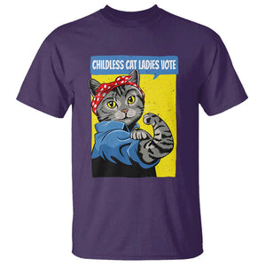 Childless Cat Ladies Vote T Shirt Kamala Supporter TS09 Purple Print Your Wear