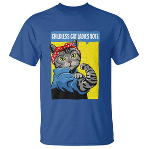 Childless Cat Ladies Vote T Shirt Kamala Supporter TS09 Royal Blue Print Your Wear