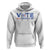 VOTE Like A Childless Cat Lady Hoodie TS09 White Print Your Wear