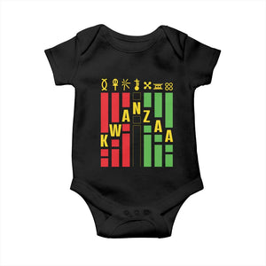 7 Principles Of Kwanzaa African American Baby Onesie TS09 Black Print Your Wear