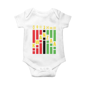 7 Principles Of Kwanzaa African American Baby Onesie TS09 White Print Your Wear