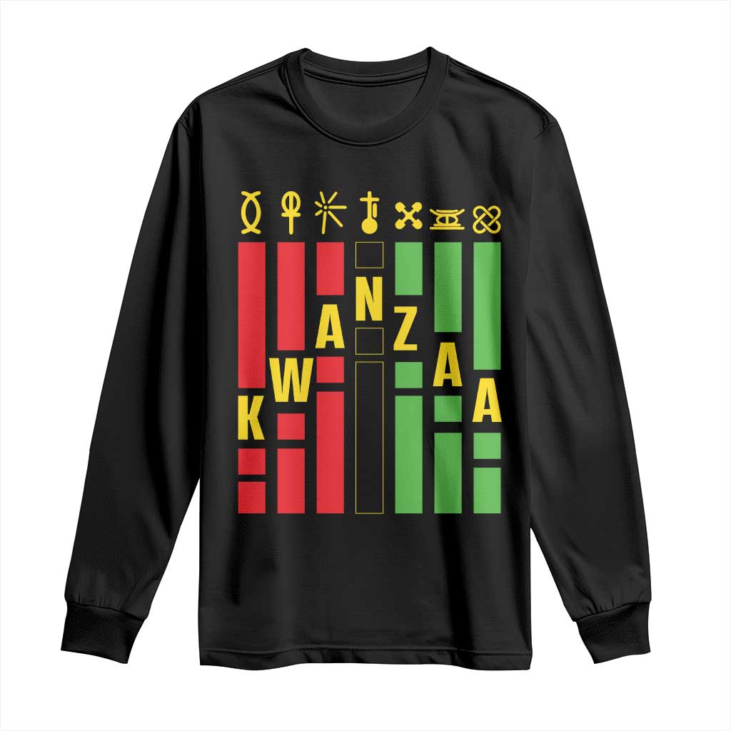 7 Principles Of Kwanzaa African American Long Sleeve Shirt TS09 Black Print Your Wear