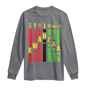 7 Principles Of Kwanzaa African American Long Sleeve Shirt TS09 Charcoal Print Your Wear