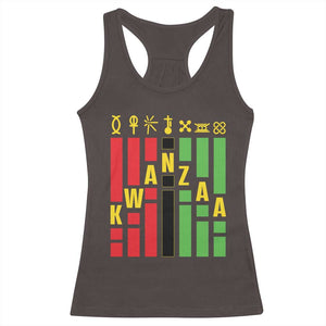 7 Principles Of Kwanzaa African American Racerback Tank Top TS09 Dark Chocolate Print Your Wear