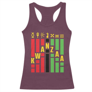 7 Principles Of Kwanzaa African American Racerback Tank Top TS09 Maroon Print Your Wear