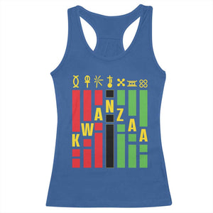 7 Principles Of Kwanzaa African American Racerback Tank Top TS09 Royal Blue Print Your Wear