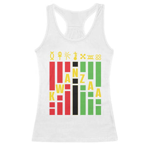 7 Principles Of Kwanzaa African American Racerback Tank Top TS09 White Print Your Wear