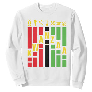 7 Principles Of Kwanzaa African American Sweatshirt TS09 White Print Your Wear