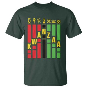 7 Principles Of Kwanzaa African American T Shirt TS09 Dark Forest Green Print Your Wear