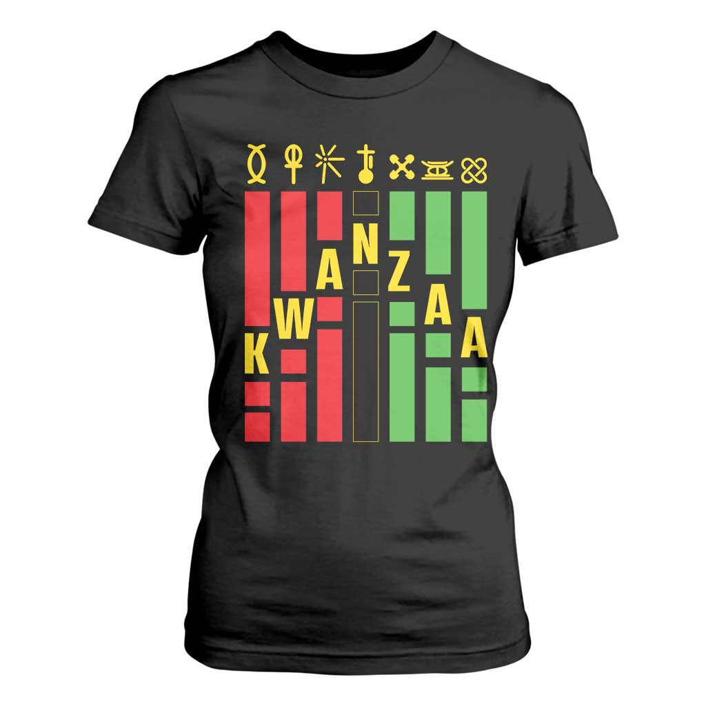 7 Principles Of Kwanzaa African American T Shirt For Women TS09 Black Print Your Wear