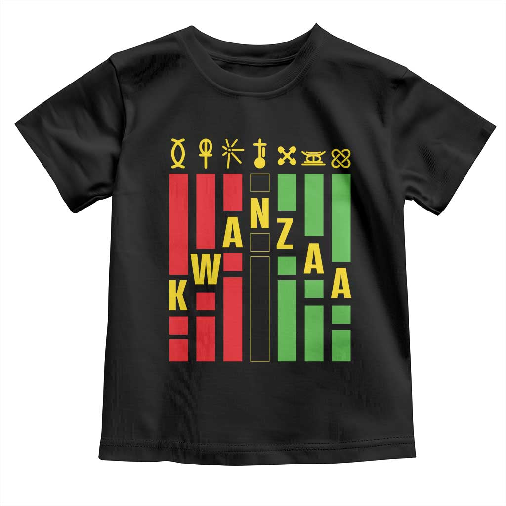 7 Principles Of Kwanzaa African American Toddler T Shirt TS09 Black Print Your Wear