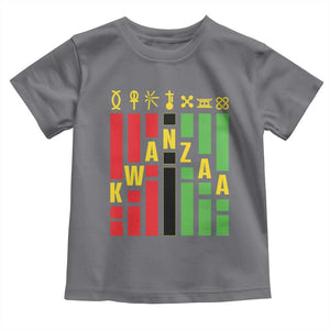 7 Principles Of Kwanzaa African American Toddler T Shirt TS09 Charcoal Print Your Wear