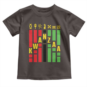 7 Principles Of Kwanzaa African American Toddler T Shirt TS09 Dark Chocolate Print Your Wear