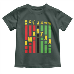 7 Principles Of Kwanzaa African American Toddler T Shirt TS09 Dark Forest Green Print Your Wear