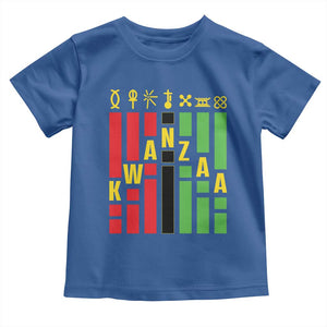 7 Principles Of Kwanzaa African American Toddler T Shirt TS09 Royal Blue Print Your Wear