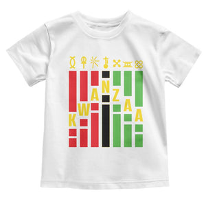 7 Principles Of Kwanzaa African American Toddler T Shirt TS09 White Print Your Wear