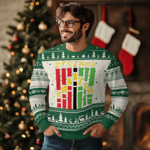 7 Principles Of Kwanzaa African American Ugly Christmas Sweater TS09 Green Print Your Wear