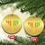 African American 7 Principles Of Kwanzaa Christmas Ornament TS09 Circle Gold Print Your Wear