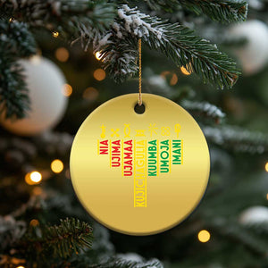 African American 7 Principles Of Kwanzaa Christmas Ornament TS09 Print Your Wear