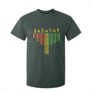 African American 7 Principles Of Kwanzaa T Shirt For Kid TS09 Dark Forest Green Print Your Wear