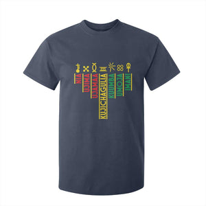 African American 7 Principles Of Kwanzaa T Shirt For Kid TS09 Navy Print Your Wear