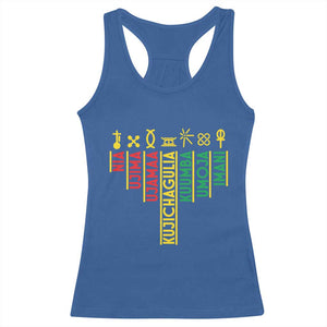 African American 7 Principles Of Kwanzaa Racerback Tank Top TS09 Royal Blue Print Your Wear