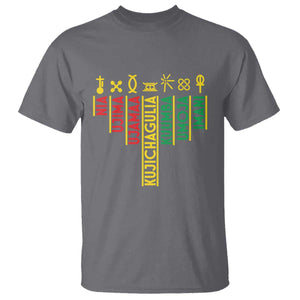 African American 7 Principles Of Kwanzaa T Shirt TS09 Charcoal Print Your Wear