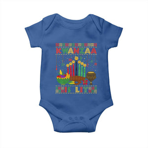 African American Kwanzaa Is Lit Baby Onesie TS09 Royal Blue Print Your Wear