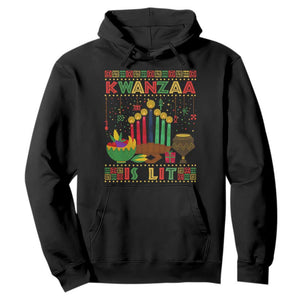 African American Kwanzaa Is Lit Hoodie TS09 Black Print Your Wear