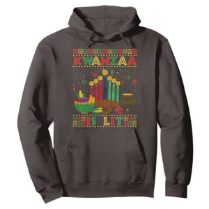 African American Kwanzaa Is Lit Hoodie TS09 Dark Chocolate Print Your Wear