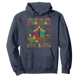 African American Kwanzaa Is Lit Hoodie TS09 Navy Print Your Wear