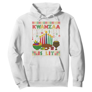 African American Kwanzaa Is Lit Hoodie TS09 White Print Your Wear