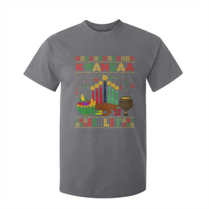 African American Kwanzaa Is Lit T Shirt For Kid TS09 Charcoal Print Your Wear