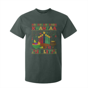 African American Kwanzaa Is Lit T Shirt For Kid TS09 Dark Forest Green Print Your Wear