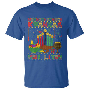 African American Kwanzaa Is Lit T Shirt TS09 Royal Blue Print Your Wear