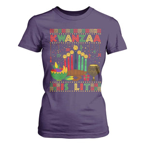 African American Kwanzaa Is Lit T Shirt For Women TS09 Purple Print Your Wear