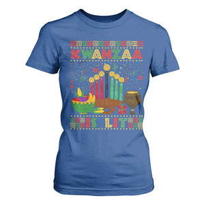 African American Kwanzaa Is Lit T Shirt For Women TS09 Royal Blue Print Your Wear