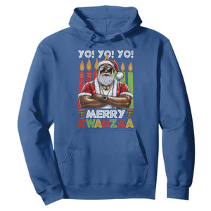 Merry Kwanzaa Hoodie African American Santa Black Christmas TS09 Royal Blue Print Your Wear