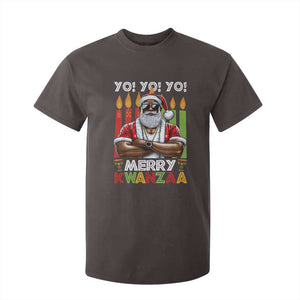 Merry Kwanzaa T Shirt For Kid African American Santa Black Christmas TS09 Dark Chocolate Print Your Wear