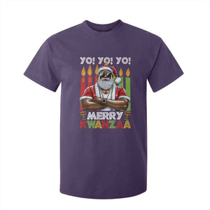 Merry Kwanzaa T Shirt For Kid African American Santa Black Christmas TS09 Purple Print Your Wear