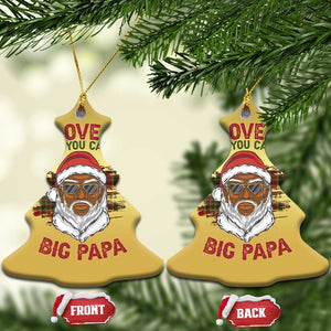 African American Santa Kwanzaa Christmas Ornament I Love It When You Call Me Big Papa TS09 Christmas Tree Gold Print Your Wear