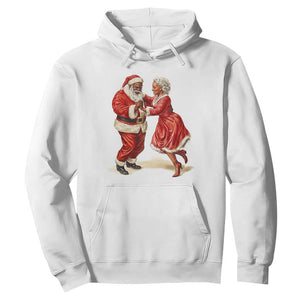 African American Christmas Hoodie Black Santa Mr Mrs Claus Dancing TS09 White Print Your Wear