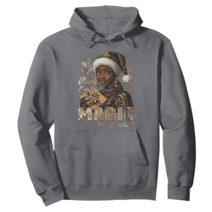 Xmas Melanin Black Girl Magic Hoodie TS09 Charcoal Print Your Wear