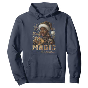 Xmas Melanin Black Girl Magic Hoodie TS09 Navy Print Your Wear