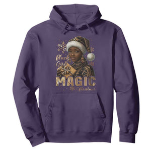 Xmas Melanin Black Girl Magic Hoodie TS09 Purple Print Your Wear