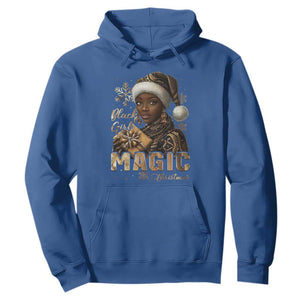 Xmas Melanin Black Girl Magic Hoodie TS09 Royal Blue Print Your Wear